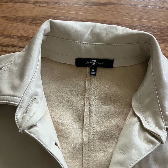 7 for all mankind leather top - Picture 2 of 5